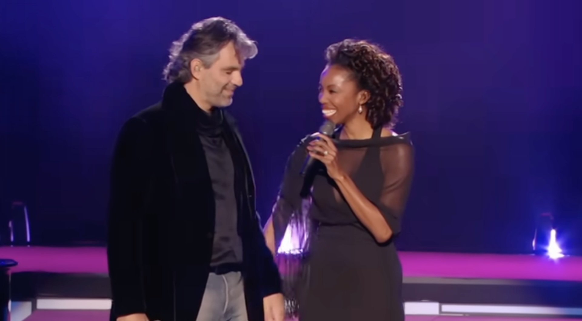 Bocceli singing duet