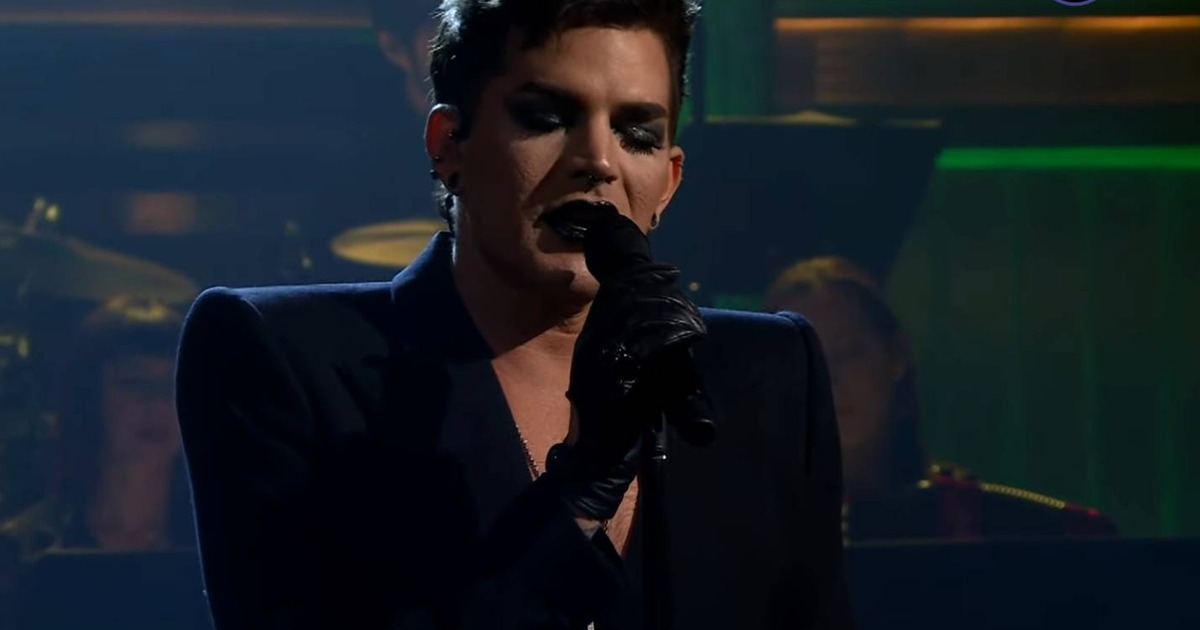Adam Lambert singing in Cabaret
