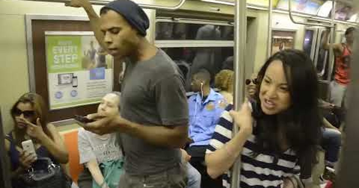 Lion King cast on subway