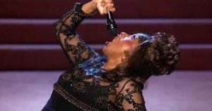 woman singing