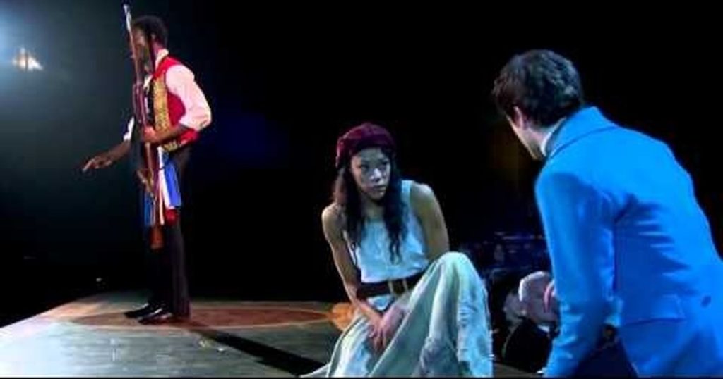 Les Miserables on Broadway singing One Day More