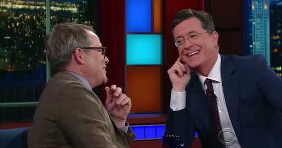 Matthew Broderick and Steven Colbert