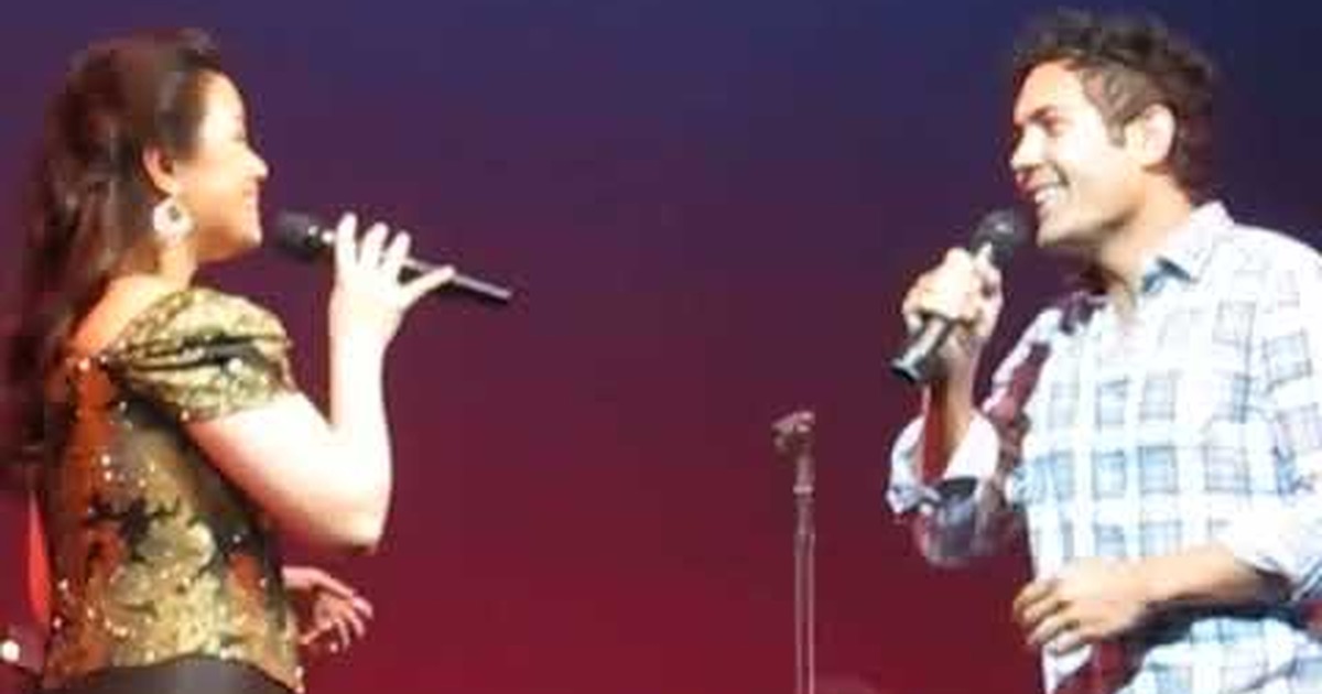 Jared Young and Lea Salonga singing